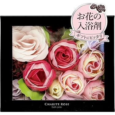 Amazon.co.jp: シャリテローズ 入浴剤 ギフト フラワーバスペタル