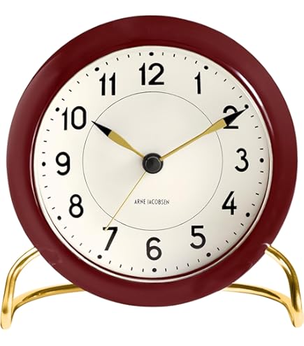 Amazon.co.jp: ARNE JACOBSEN 置き時計 目覚まし時計 11cm 北欧