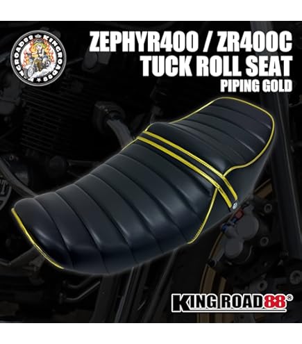 ゼファー４００初期　茶ツートン　タックロールシート/ 前期 2型 C1～C4 Amazon | ゼファー400前期 鋲打ち 茶ツートン タックロールシート/初期