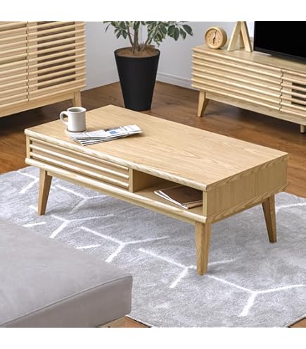 Amazon.co.jp: ISSEIKI エラン センターテーブル 119 (ナチュラル