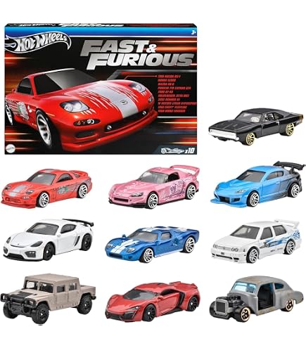 Hot Wheels Fast & Furious 5-Pack of 1:64 Scale Vehicles