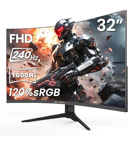 Amazon.co.jp: CRUA 30インチ 湾曲ゲーミングモニター 144Hz/200Hz