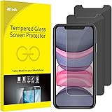 JETech Privacy Screen Protector for iPhone 11/XR 6.1-Inch, Anti Spy Tempered Glass Film, 2-Pack