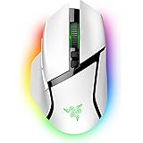 Razer レイザー Basilisk V3 Pro White ゲーミングマウス ワイヤレス Bluetooth 無線 接続 Focus Pro 30K オプティカルセンサー 30,000DPI 第 3 世代オプティカルマウススイッチ 高速スクロー