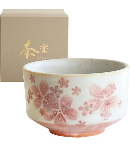 Amazon | 色絵桜抹茶茶碗 剛 | 京焼清水焼 | 抹茶碗 通販
