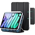 ESR iPad mini6 ケース 2021 マグネットケース iPad mini6 カバー 8.3インチ 2021モデル 強力磁気吸着 オートスリープ/ウェイク対応 Pencil 2対応 スリム 軽量 手触りがいい カバー ブラック