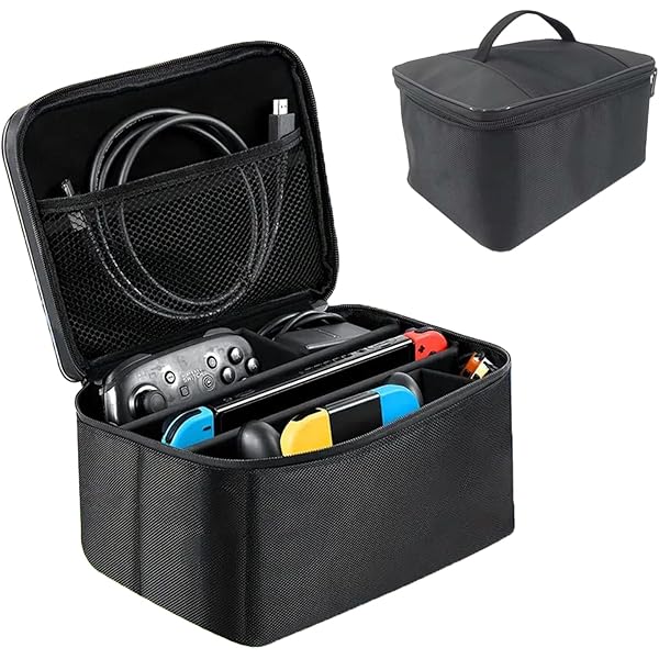 Nintendo Switch ニンテンドー スイッチ /収納ケース付き/箱無し Amazon.co.jp: スイッチ ケース まるごと収納バッグ for