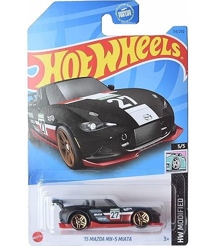 ミニカー '15 MAZDA MX-5 MIATA Hot Wheels Hot Wheels '15 Mazda MX 5 Miata, [red] 129/250 Then and Now 4/10