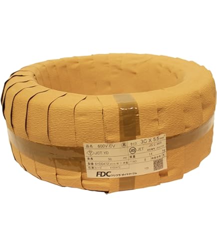 Amazon.co.jp: 600V CV8.0sq×3C フジクラ・ダイヤ【30m】 : 産業・研究