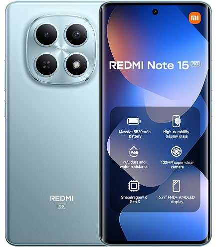 Xiaomi Redmi 15 5G Dual Sim 256GB Midnight Black (8GB RAM