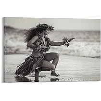 フラダンス　ハワイ　絵画　絵　水彩画　インテリア　ポスター フラダンス ハワイ 絵画 絵 水彩画 インテリア ポスター