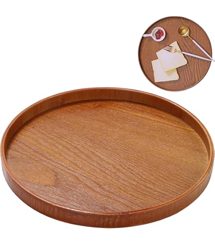 Amazon | 三谷龍二 プレート丸盆 PI | ノーブランド品 | トレイ・盆