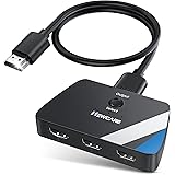 4K@60Hz HDMI Switch, NEWCARE HDMI Switch 3 in 1 Out, 3-Port HDMI Switcher Selector, Supports 4K, 3D, HDCP2.2, HDMI2.0, HDR, f