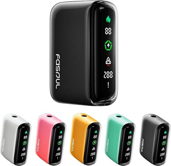 【1本で2回吸える】Fasoul Q1 ファソウル 加熱式たばこ互換機 本体|テリア・センティア対応|フルスクリーン液晶搭載|IQOSイルマ互換 (ブラック) - 1