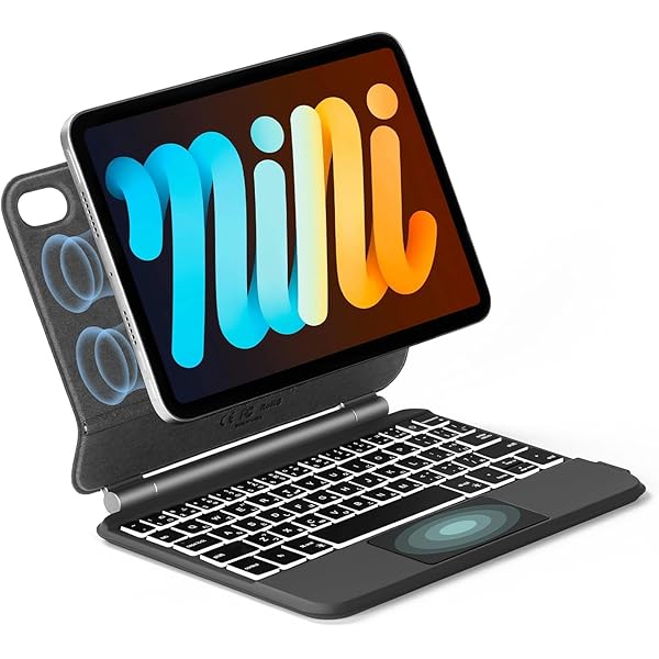 ♪iPad mini 3 64GB♪ キーボード付き♪ iPadミニ6磁気ケースキーボード付き8.3インチ第6世代360回転可能