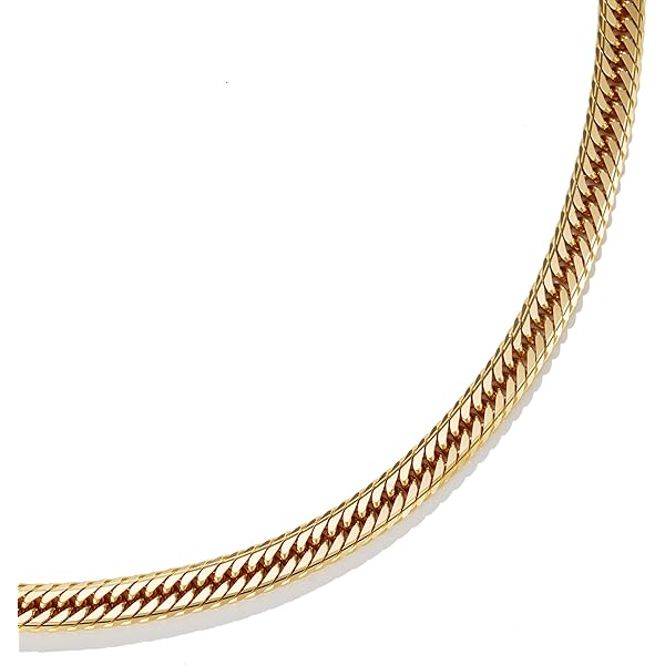 Amazon.co.jp: Happy Goods Shop 18K Gold Kihei Necklace, 8 Sides
