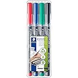 ステッドラー 油性ペン ルモカラー 太書き 4色 314 WP4