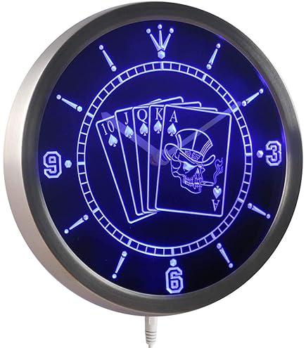 Amazon.co.jp: LEDネオンクロック 壁掛け時計 nc0315-b Route 66