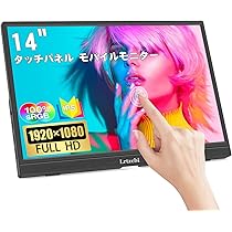 Amazon.co.jp: 14インチ モバイルモニター Lrtzcbi タッチパネル 