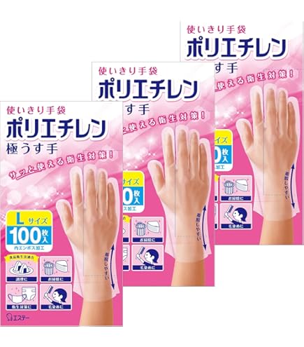 Amazon.co.jp: エコノミー 手袋 #28 化粧箱(五本絞り)200枚入 M(外)27μ