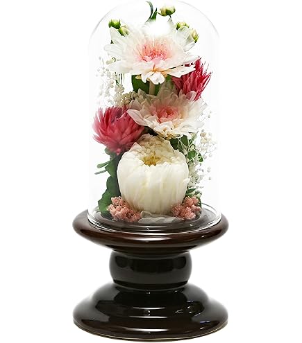 Amazon | アートフォーシーズン□仏花（茶系 ミニ輪菊glass ホワイト