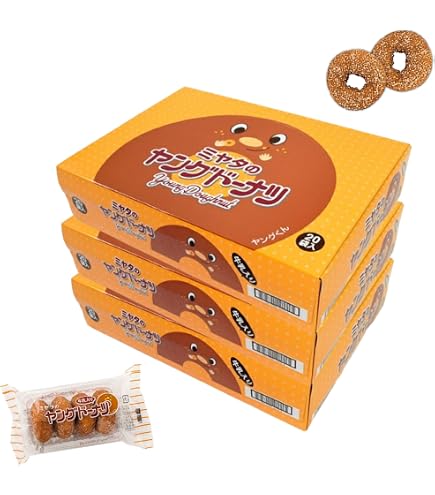 Amazon.co.jp: 宮田製菓 ヤングドーナツ 4個入り ×20個セット : 食品
