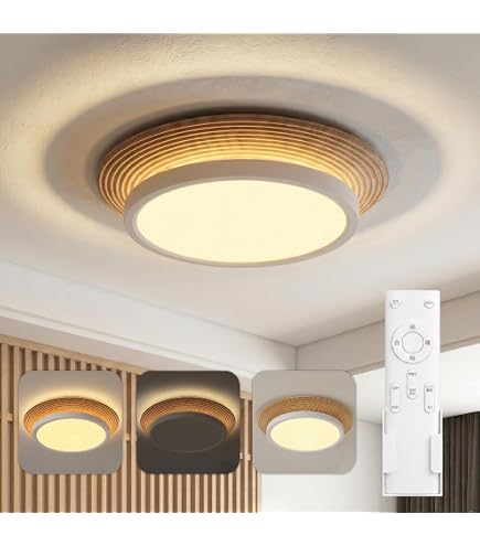 Amazon.co.jp : NJTOZXZC シーリングライト 北欧 LED 8畳 円盤 丸形