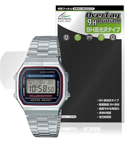 Amazon.co.jp: 【4枚入り】For CASIO A168WA-1A2WJR 保護フィルム3D 