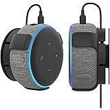 Echo Dot 第3世代 壁掛けホルダー、Dot 第3世代専用 壁掛け カバー スマート スピーカー マウント、コード管理 省スペースアクセサリー、スマートホームスピーカー用のこもった音のないオリジナルのアウトレットハンガー