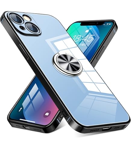 Amazon.co.jp: iPhone 13 用 ケース リング付き クリア 耐衝撃