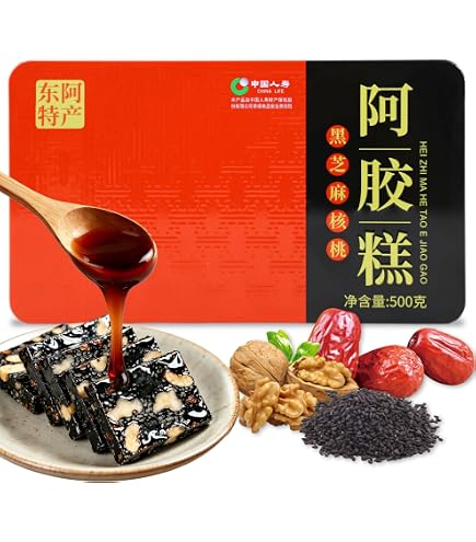 Amazon | 阿膠固元糕 500g 山東阿膠使用 個別包装 即食 補血