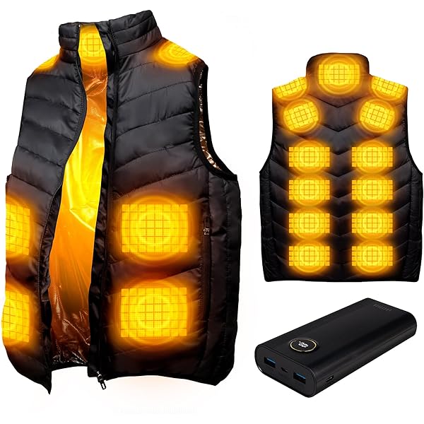 Amazon | [JUN & ROPE] ジュン アンド ロペ ベスト 中綿電熱線ヒート