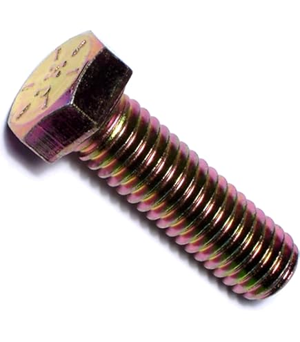 Hard-to-Find Fastener Grade 8 Coarse Hex Cap Screws – 1/4-20 X 1-3/4", 50-Pack, Yellow Zinc Coated – Heavy Duty Steel For Automotive, Farm & Industrial Use