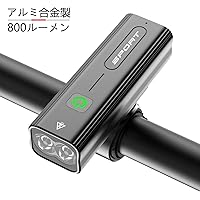 自転車 ライト 大容量2600mAh USB充電式 LEDヘッドライト「3in1機能搭載」 自転車ヘッドライト 高輝度IPX5防水 防振 アルミ合金製 PSE認証済 懐中電灯兼用 停電対応 地震対策 登山 夜釣り 日本語説明書付き