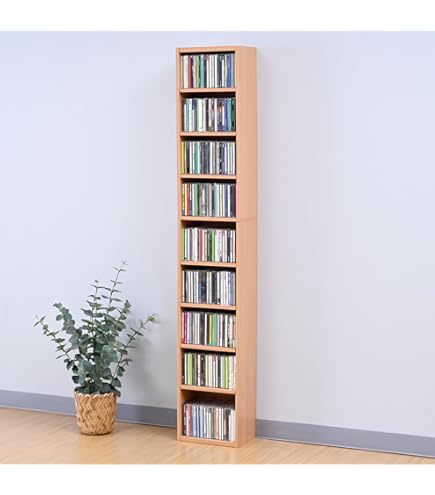 Amazon｜クロシオ 強化棚シェルフ 強化棚板 国産本棚 120-180 ブラウン