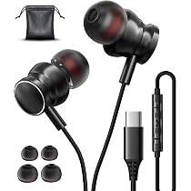 thumbnail image 2 of USB C Headphones 2 Pack,USB Type C Earbuds HiFi Stereo USB C Wired 2 of 14