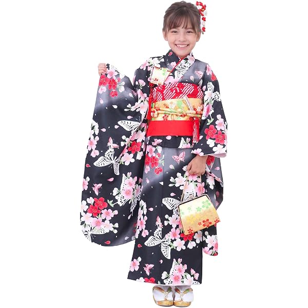 Amazon.co.jp: [京都室町st．] 七五三 7歳 着物 フルセット 女の子