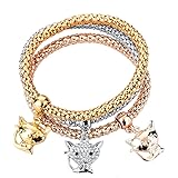 Long Way Women Gold Silver Rose Gold Plated Corn Chain Hollow Out Heart Charm Bracelet