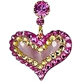 TARINA TARANTINO CRYSTAL LUCITE HEART PIERCE PI