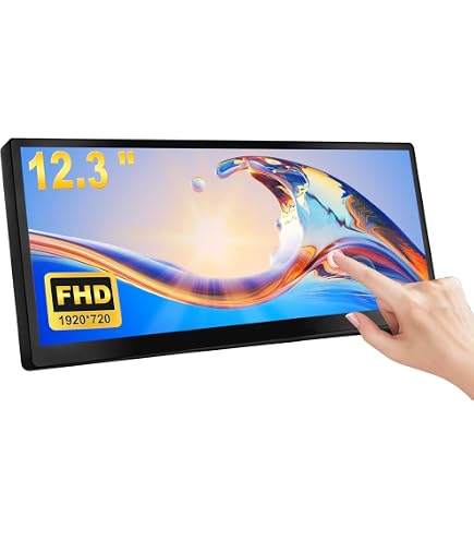 Amazon.co.jp: VSDISPLAY 12.3インチ タッチスクリーンモニター