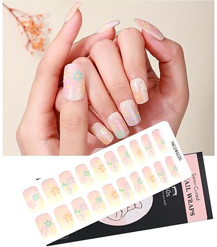 Amazon.co.jp: HERAXI ネイルシール 手の爪 20Pcs 爪やすり付き ネイル