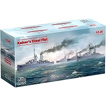 戦艦モデル 1/100スケールと自動車セット 1/700 ドイツ海軍駆逐艦 Z級（Z37-39）バルバラ改修 2艦セット
