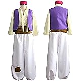 [株式会社豊作] アラジンと魔法のランプ コスプレ 衣装 ハロウィン アラビアンナイト アリ 王子 仮装 5点セット 大人