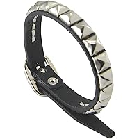 Amazon | スタッズ ブレスレット リストバンド本革 鋲 ブレス二連