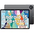 (First Release of Android 15 Tablets) Bmax I10 Plus Android 15 Tablet, 10 inch, 12 GB + 128 GB + 1TB Expansion, WidevineL1 Netflix Compatible, 8 Core CPU T606 Tablet, 6000 mAh, Full Function Type C +