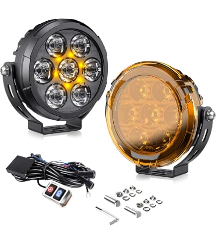 Amazon | Ranzek LEDヘッドライト 4インチ hi/loビーム 60W LED