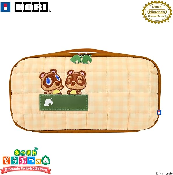 あつまれ どうぶつの森 キルティングミディアムポーチ for Nintendo Switch™ 2 DIYライフ - 1