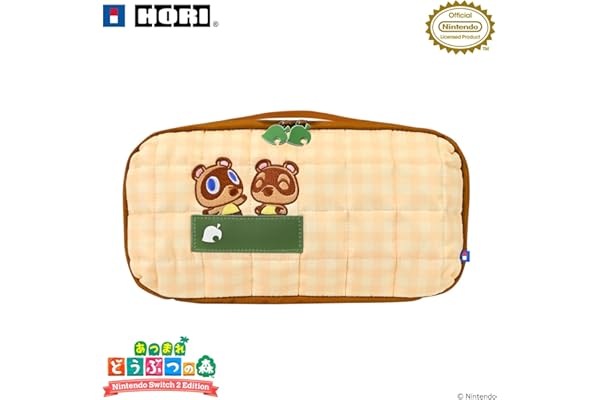 あつまれ どうぶつの森 キルティングミディアムポーチ for Nintendo Switch™ 2 DIYライフ