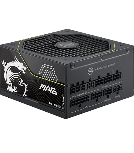 Amazon | MSI MPG A1000GS PCIE5 II、完全モジュラーゲーミング1000W