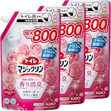 マジックリン 【まとめ買い】トイレ消臭・洗浄スプレー 香り消臭 エレガントローズの香り つめかえ用 800ｍｌ×3個